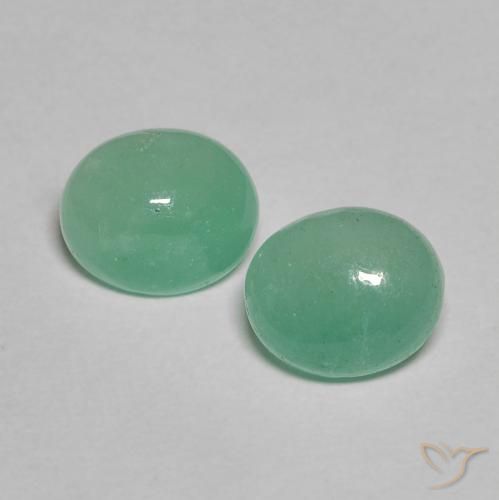 1.41ctw Naturale Verde chiaro medio Smeraldo, Ovale, Traslucido