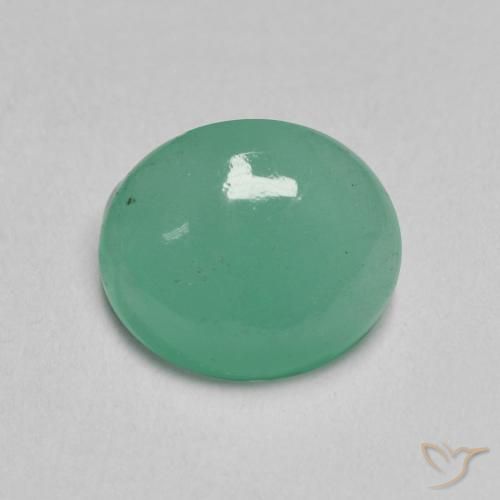 1.35ct Naturale Medium Light-Green Smeraldo, Ovale, Traslucido