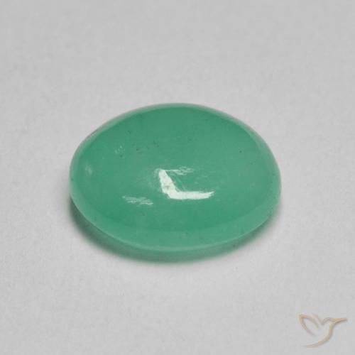 Smeraldo Medium Light-Green naturale da 1.35 ct, Ovale, Traslucido