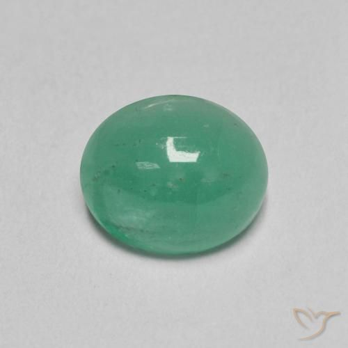 1.12ct Naturale Verde medio Smeraldo, Ovale, Traslucido