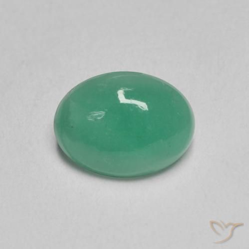 1.09ct Naturale Verde freddo Smeraldo, Ovale, Traslucido