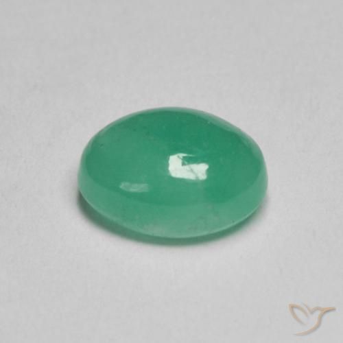 Smeraldo Verde freddo naturale da 1.09 ct, Ovale, Traslucido