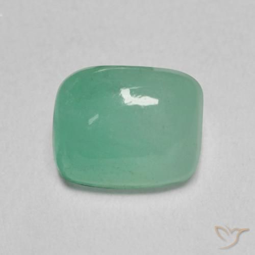 0.79ct Naturale Verde brillante Smeraldo, Cuscino, Traslucido