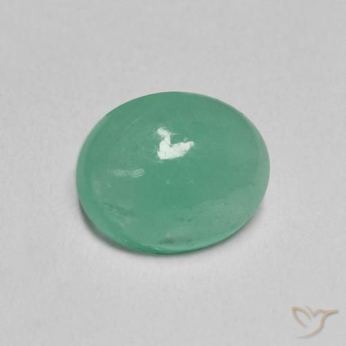 Smeraldo Verde Pistacchio naturale da 1.08 ct, Ovale, Traslucido