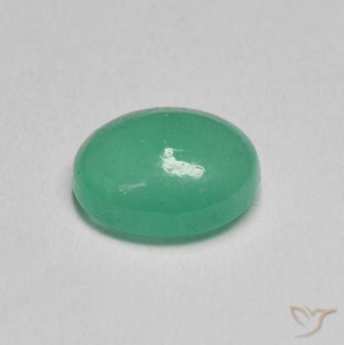 Smeraldo Verde Pistacchio naturale da 1.08 ct, Ovale, Traslucido