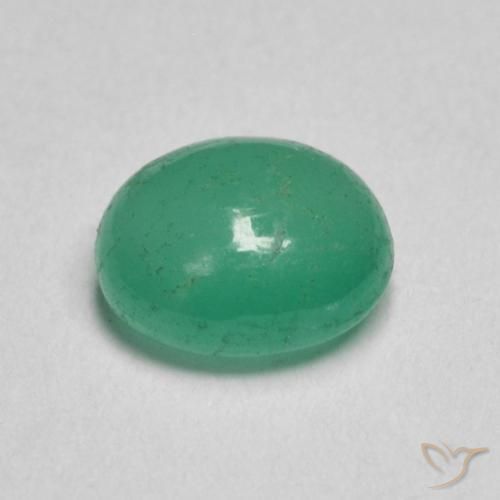 Smeraldo Verde chiaro naturale da 0.79 ct, Ovale, Traslucido