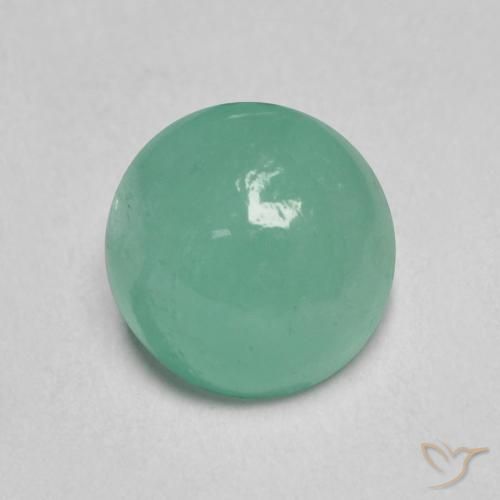 1.04ct Naturale Verde chiaro Smeraldo, Rotondo, Traslucido