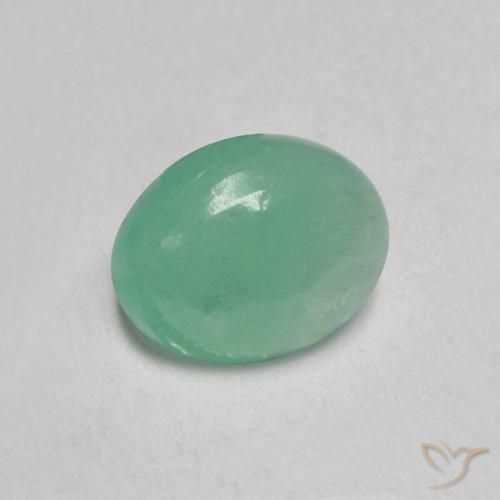 Smeraldo Verde freddo naturale da 0.57 ct, Ovale, Traslucido
