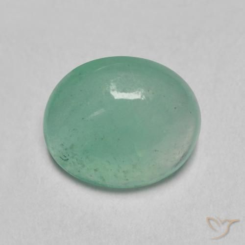 0.78ct Naturale Verde freddo Smeraldo, Ovale, Traslucido