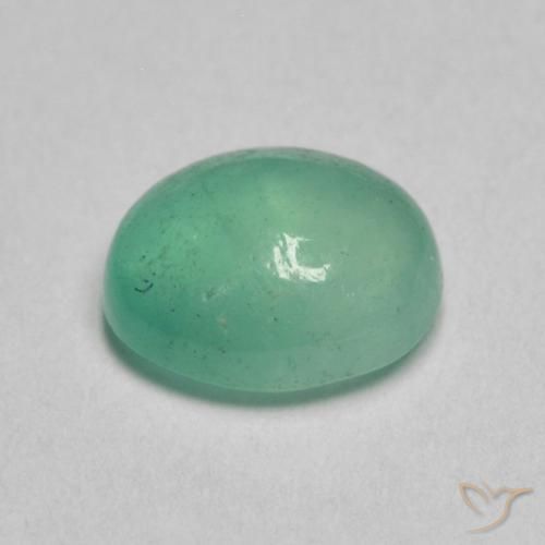 Smeraldo Verde freddo naturale da 0.78 ct, Ovale, Traslucido