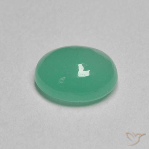Smeraldo Verde chiaro naturale da 0.83 ct, Ovale, Traslucido