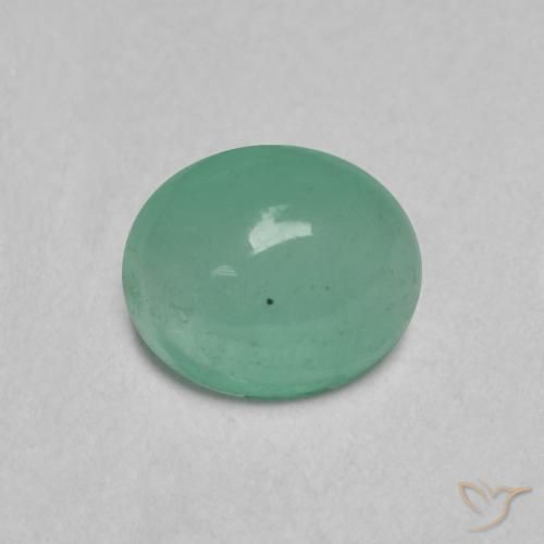 0.36ct Naturale Verde smeraldo chiaro Smeraldo, Ovale, Traslucido