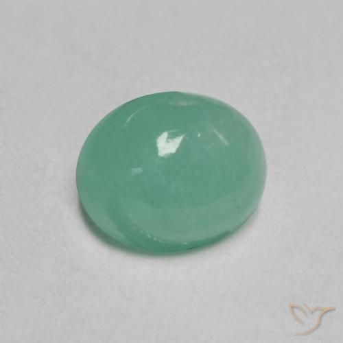 Smeraldo naturale verde da 0,64 ct, taglio ovale, traslucido