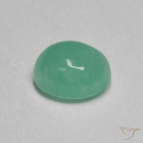 Smeraldo naturale verde da 0,64 ct, taglio ovale, traslucido