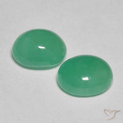 Gemme di Smeraldo Verde chiaro naturale da 1.49 ct, Ovale, Traslucido