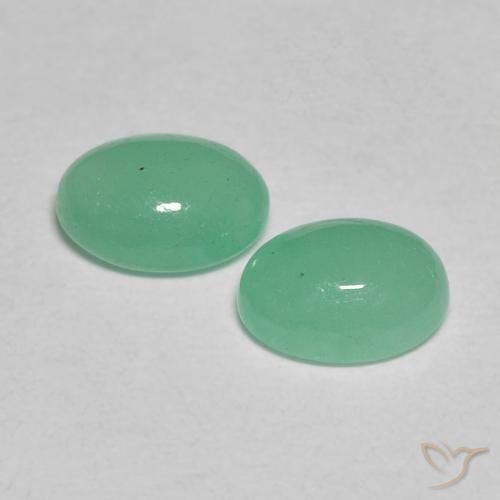 Gemme di Smeraldo Menta verde naturale da 0.97 ct, Ovale, Traslucido
