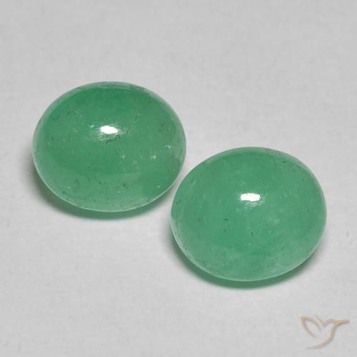 1.83ctw Naturale Verde medio Smeraldo, Ovale, Traslucido