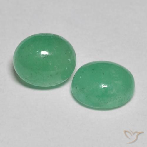 Gemme di Smeraldo Verde medio naturale da 1.83 ct, Ovale, Traslucido