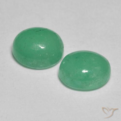 Gemme di Smeraldo Verde medio naturale da 1.83 ct, Ovale, Traslucido