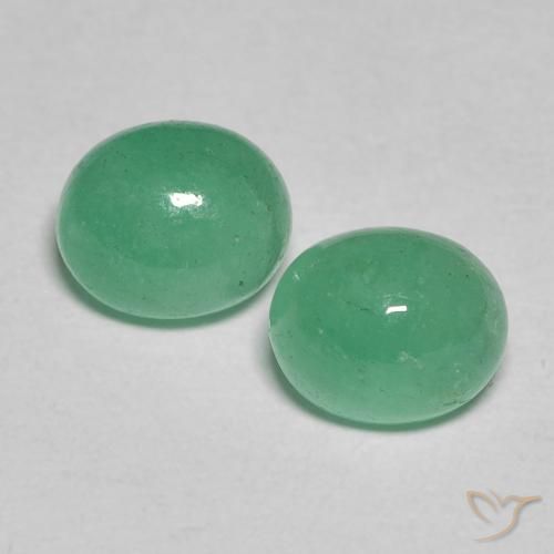 1.58ctw Naturale Verde chiaro medio Smeraldo, Ovale, Traslucido