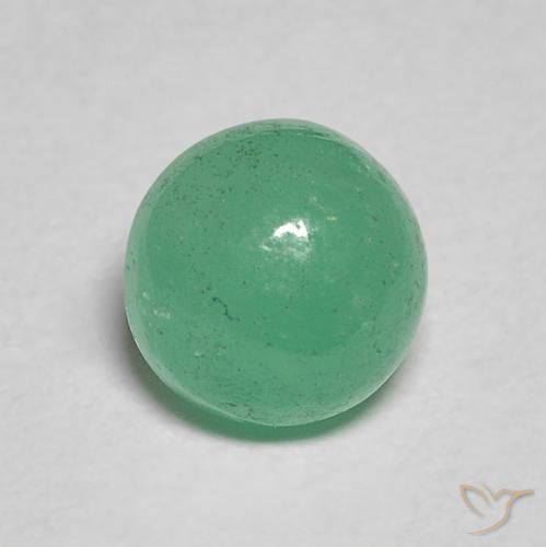 0.86ct Naturale Verde medio Smeraldo, Rotondo, Traslucido, Photo A