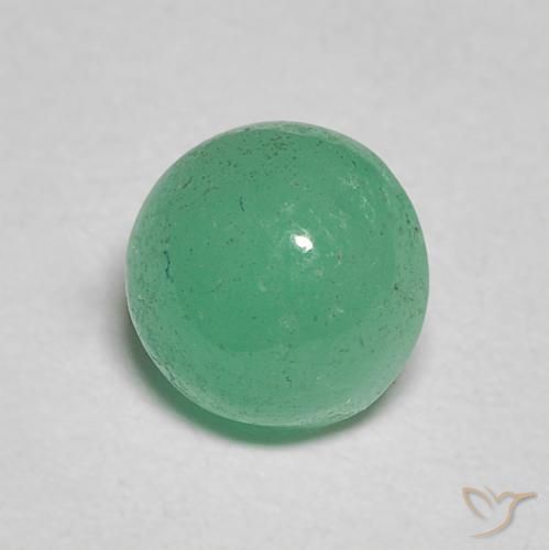 Smeraldo Verde medio naturale da 0.86 ct, Rotondo, Traslucido