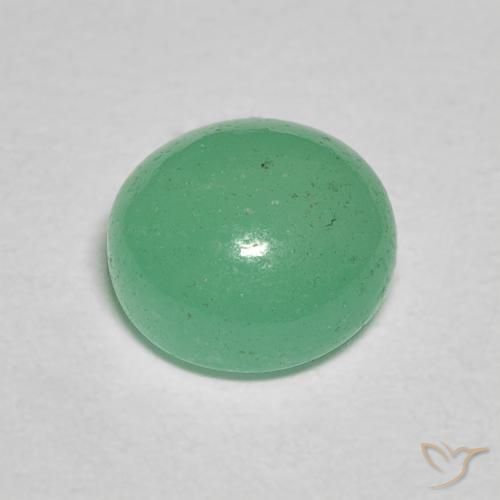 Smeraldo Menta verde naturale da 1.30 ct, Rotondo, Traslucido