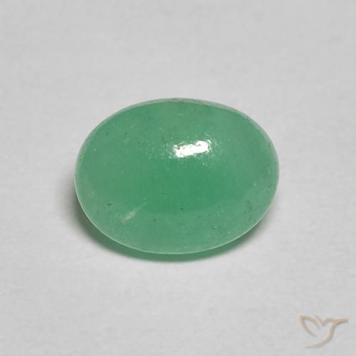 1.12ct Naturale Verde chiaro Smeraldo, Ovale, Traslucido