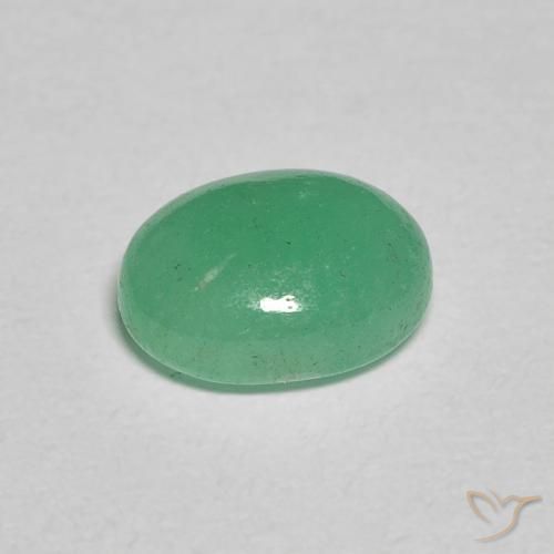 Smeraldo Verde chiaro naturale da 1.12 ct, Ovale, Traslucido