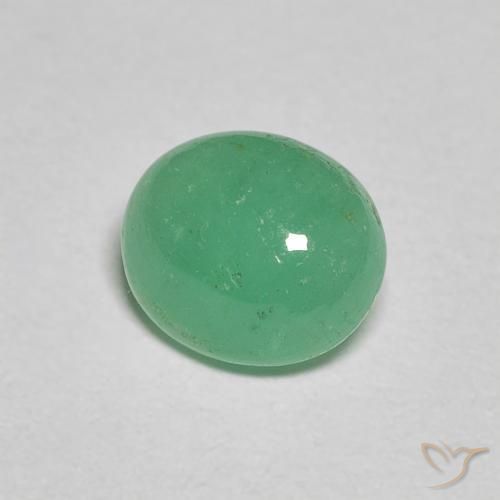 Smeraldo Verde medio naturale da 1.04 ct, Ovale, Traslucido