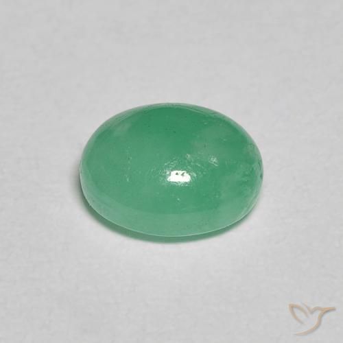 Smeraldo Verde Basilico Chiaro naturale da 1.11 ct, Ovale, Traslucido