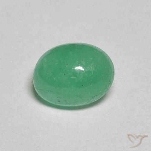 1.08ct Naturale Trifoglio Verde Smeraldo, Ovale, Traslucido