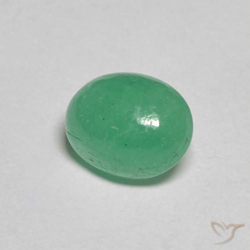 Smeraldo Trifoglio Verde naturale da 1.08 ct, Ovale, Traslucido