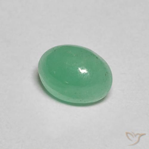 Smeraldo verde felce naturale da 0.66 ct, Ovale, Traslucido