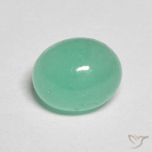 1.41ct Naturale Verde chiaro Smeraldo, Ovale, Traslucido