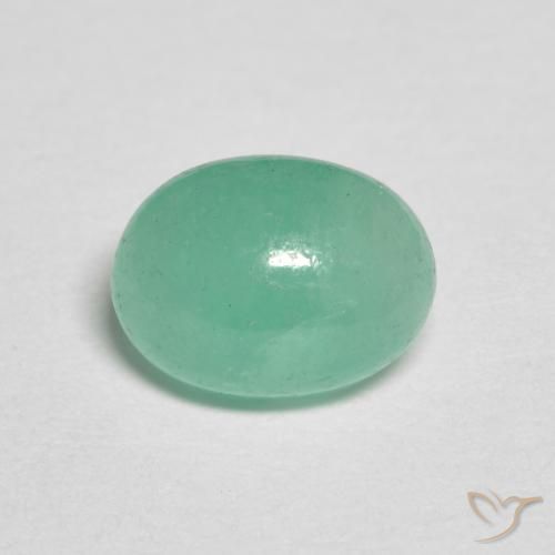 1.02ct Naturale Verde Menta Intenso Smeraldo, Ovale, Traslucido