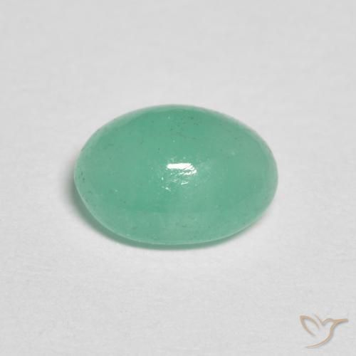 Smeraldo Verde Menta Intenso naturale da 1.02 ct, Ovale, Traslucido