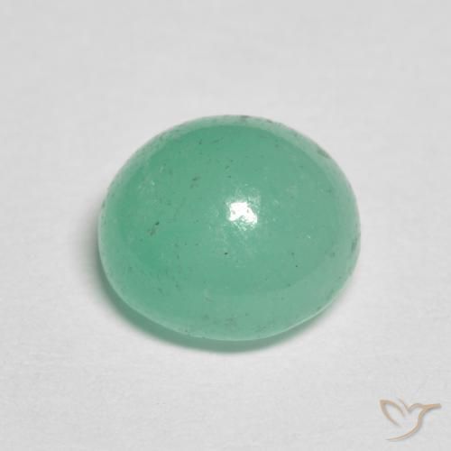 Smeraldo verde felce naturale da 1.81 ct, Rotondo, Traslucido