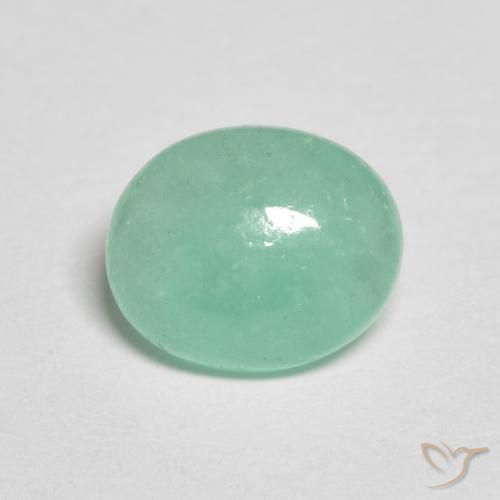 1.05ct Naturale verde felce Smeraldo, Ovale, Traslucido