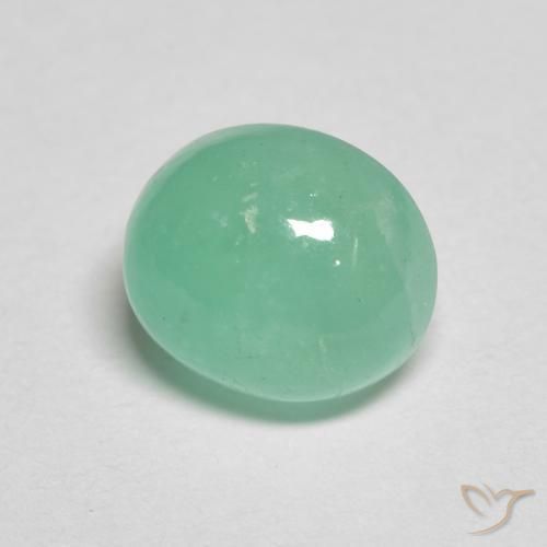1.40ct Naturale verde felce Smeraldo, Ovale, Traslucido