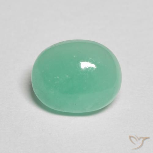 1.12ct Naturale Verde Menta Intenso Smeraldo, Ovale, Traslucido