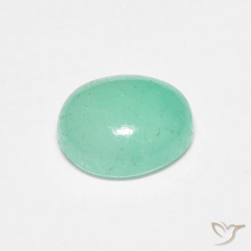 Smeraldo Verde chiaro naturale da 0.90 ct, Ovale, Traslucido