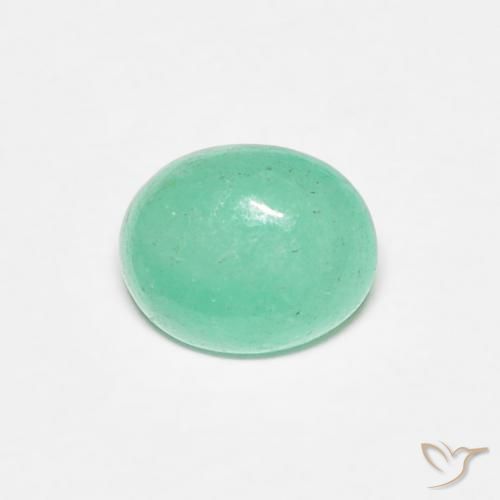 0.67ct Naturale Verde chiaro Smeraldo, Ovale, Traslucido