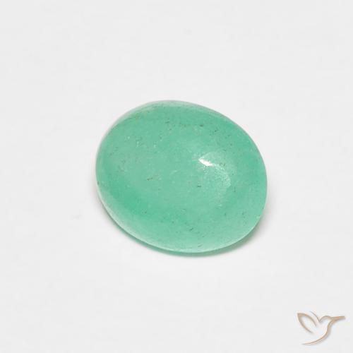 Smeraldo Verde chiaro naturale da 0.67 ct, Ovale, Traslucido