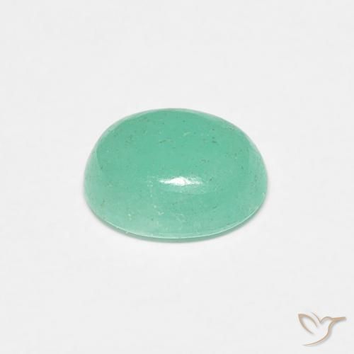 Smeraldo Verde chiaro naturale da 0.67 ct, Ovale, Traslucido