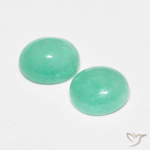 Gemme di Smeraldo Verde chiaro naturale da 1.49 ct, Ovale, Traslucido