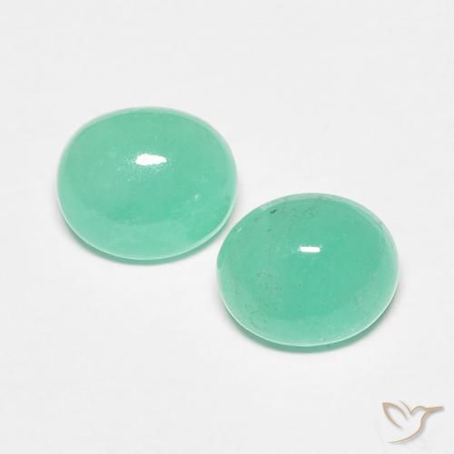 1.29ctw Naturale Verde chiaro Smeraldo, Ovale, Traslucido