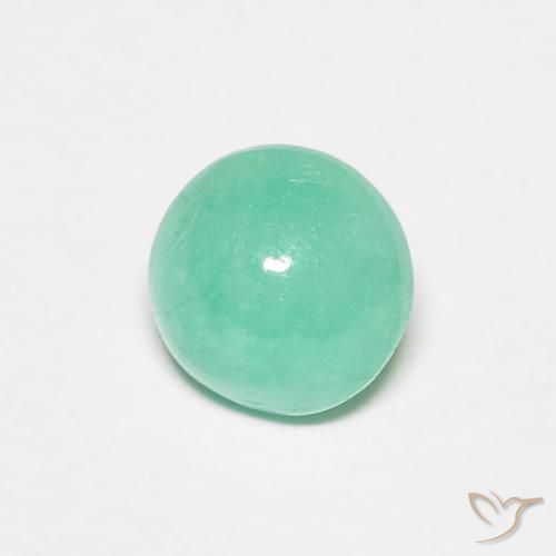 0.95ct Naturale Verde chiaro Smeraldo, Rotondo, Traslucido