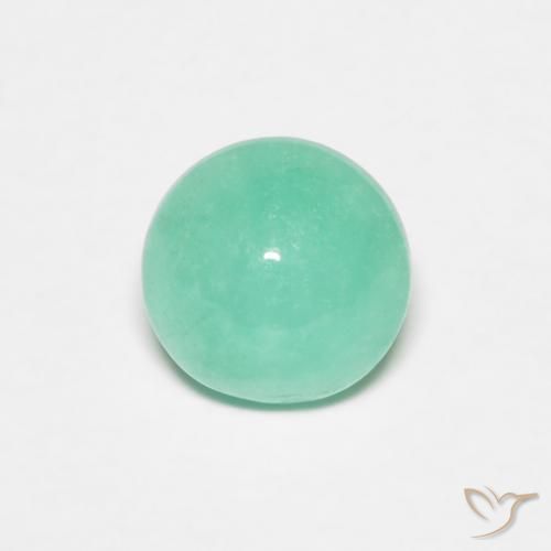 Smeraldo Verde chiaro naturale da 0.95 ct, Rotondo, Traslucido