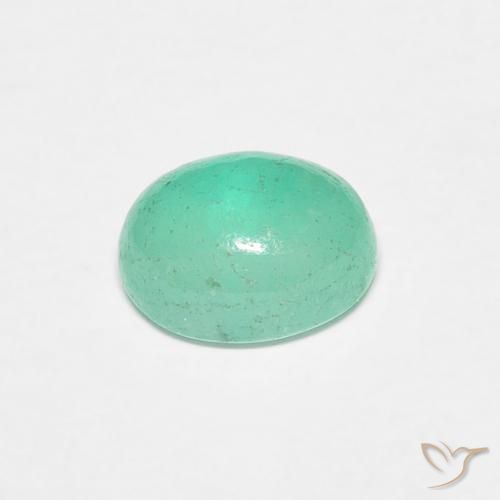Smeraldo Verde chiaro naturale da 0.91 ct, Ovale, Traslucido